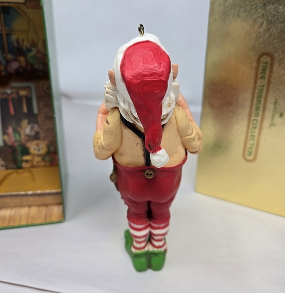 Vtg 1980 Hallmark Christmas Ornament Santa Checkin It Twice List Limited Edition - Picture 4 of 12